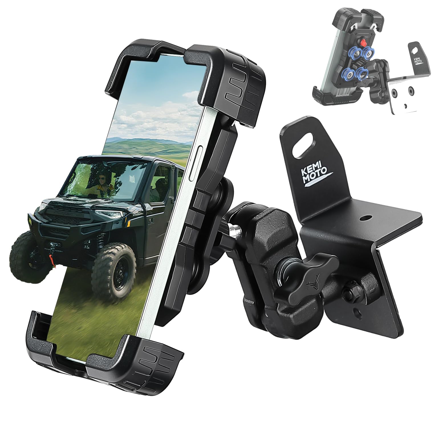 Amazon.com: KEMIMOTO Phone Mount Holder Compatible with Polaris